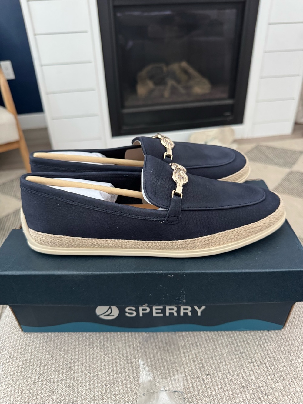 Sperry Mira Loafer Navy Women’s 8 Cushioned Footbed New
